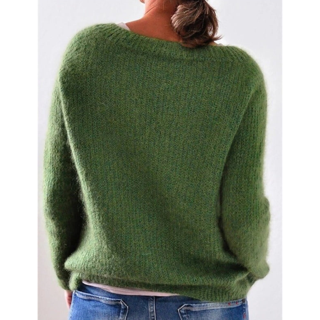 Klassischer Casual-Pullover mit langen Ärmeln für Damen