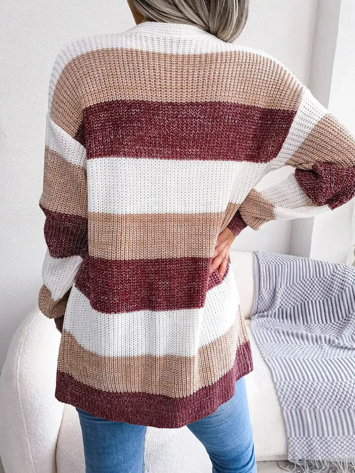 Gemütliche Strickjacke mit Offener Vorderseite für Frauen Mivona
