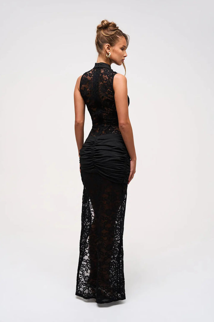 Ärmelloses Spitzenkleid mit eleganter Stretchspitze für Damen Mivona