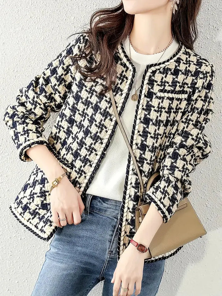 Gemusterter Blazer mit modernem Schnitt für Frauen Mivona