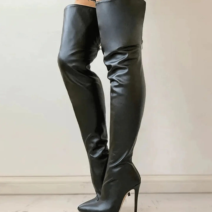 Bequeme Overknee Stiefel mit Absatz  Für Frauen Mivona