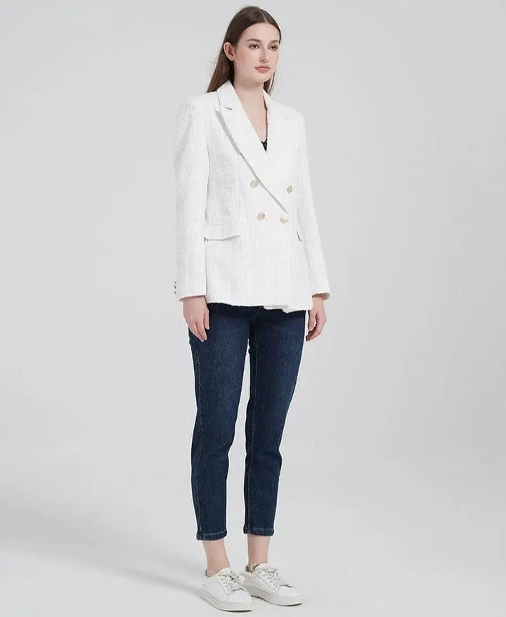 Eleganter Doppel geknoteter Blazer für Damen Mivona