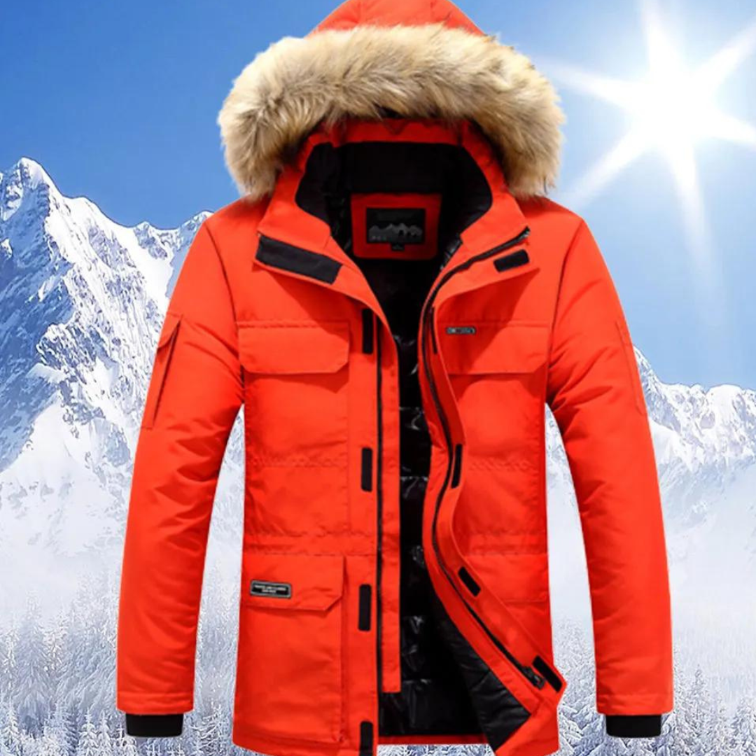 Devon | Herren Winter mit Kapuze Parka Jacke | Warme Mivona