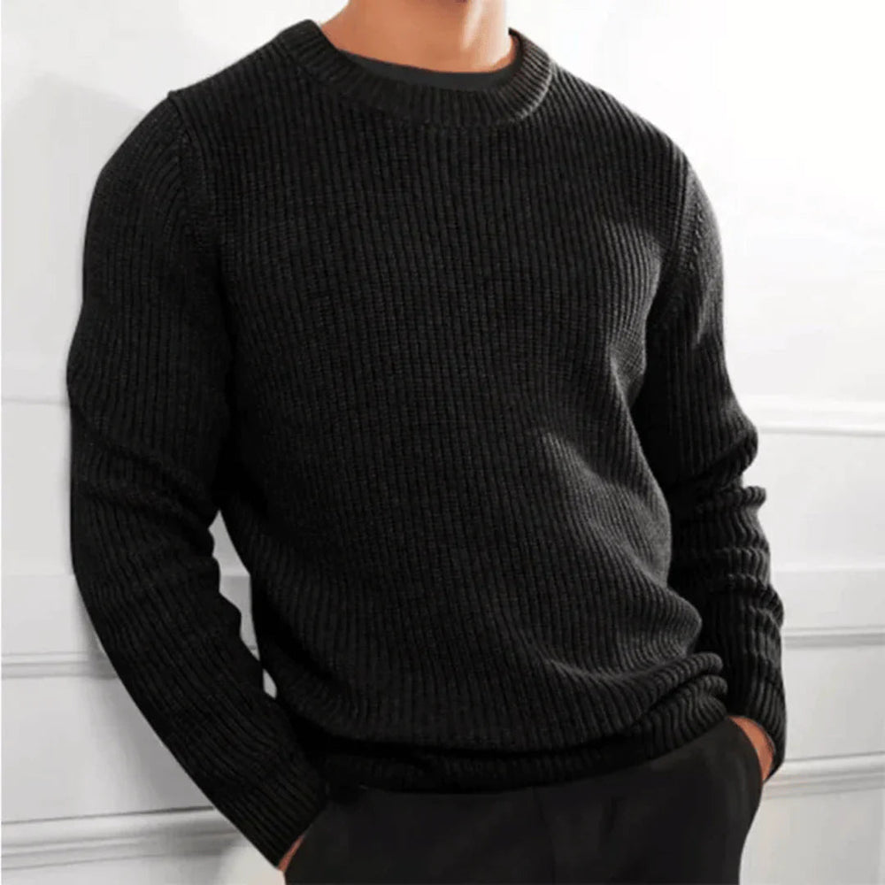 Stylischer Pullover mit Rundhalsausschnitt für Herren Mivona