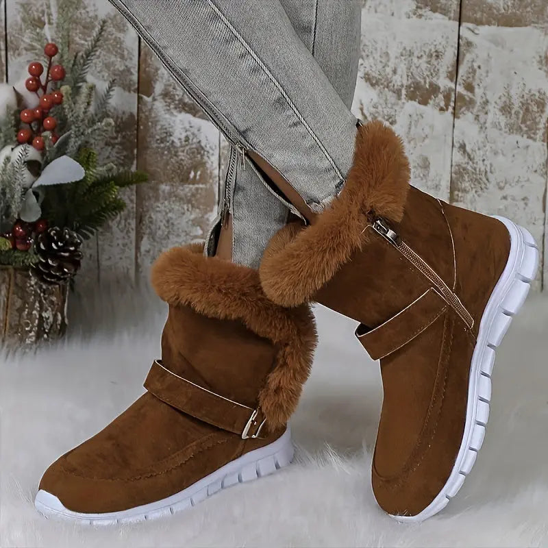 Bequeme Stiefelette mit kuscheligem Futter Für Frauen Mivona