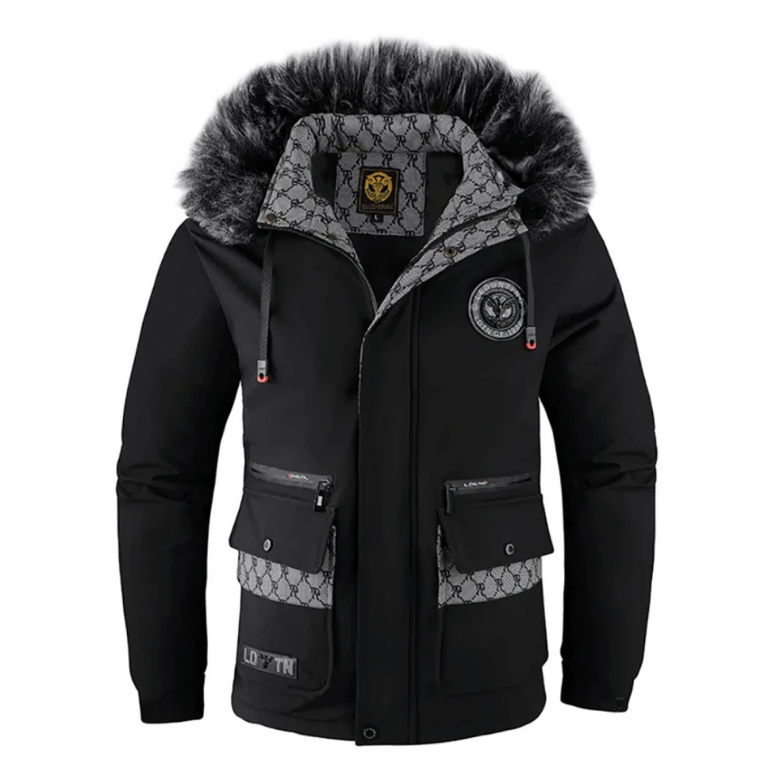 Herren Winter Kapuzen Parka Jacke | Warme Mivona