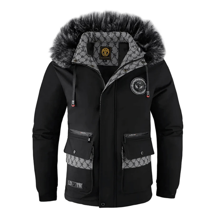 Herren Winter Kapuzen Parka Jacke | Warme Mivona