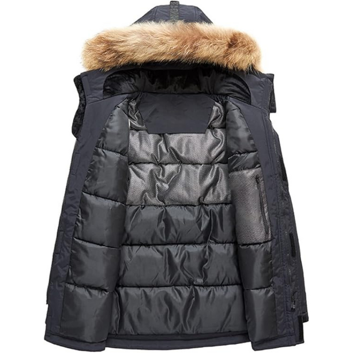 Devon | Herren Winter mit Kapuze Parka Jacke | Warme Mivona