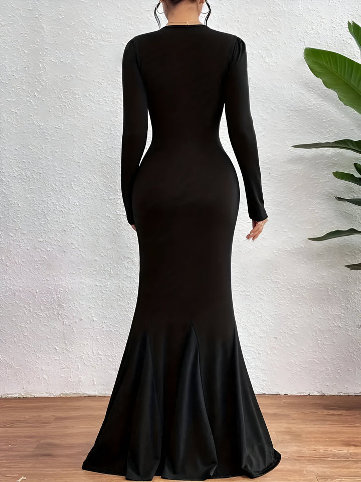 Maxikleid mit langen Ärmeln Für Frauen Mivona