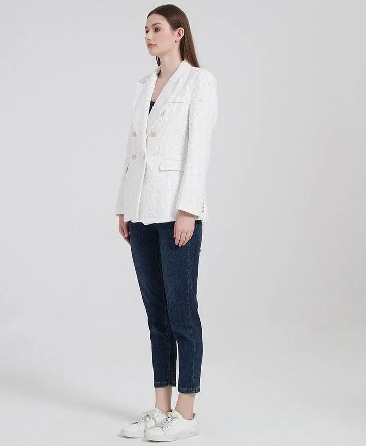 Eleganter Doppel geknoteter Blazer für Damen Mivona