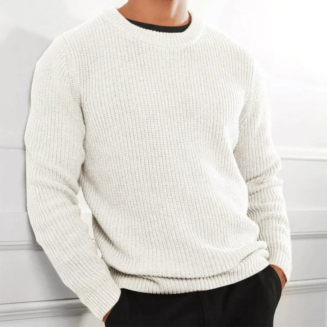 Stylischer Pullover mit Rundhalsausschnitt für Herren Mivona