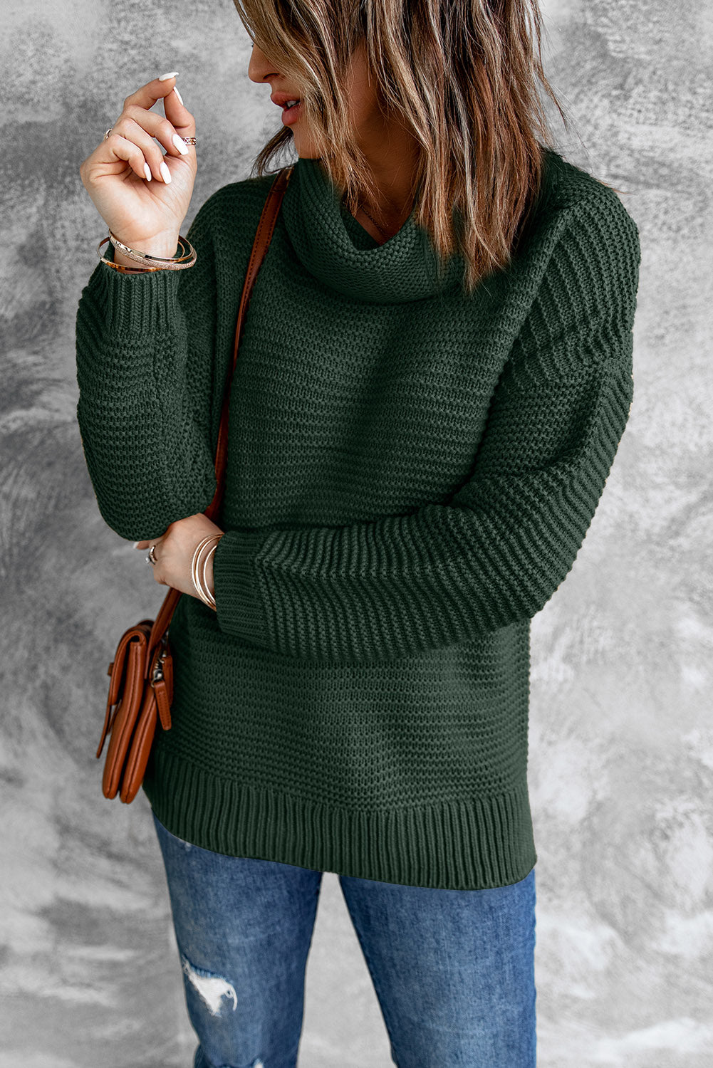 Eleganter Strickpullover mit Spitzen-Detail Für Frauen Mivona