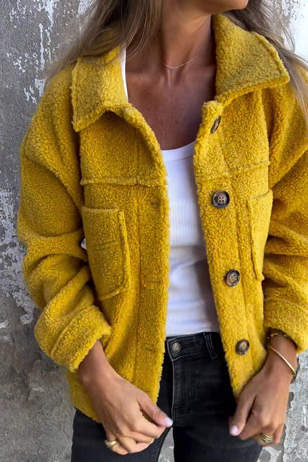 Schicker Lässiger Shearling Mantel Mit Winterwärme Für Frauen Mivona