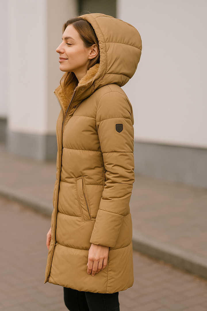 Steppmantel Mit Kapuze Freizeit Alltagskleidung Damen