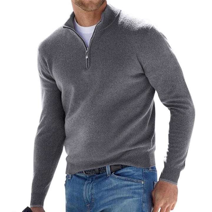 Pullover Mit Halbem Reißverschluss Für Herren | Warm Mivona