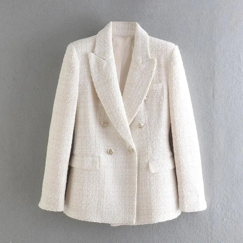 Eleganter Doppel geknoteter Blazer für Damen Mivona