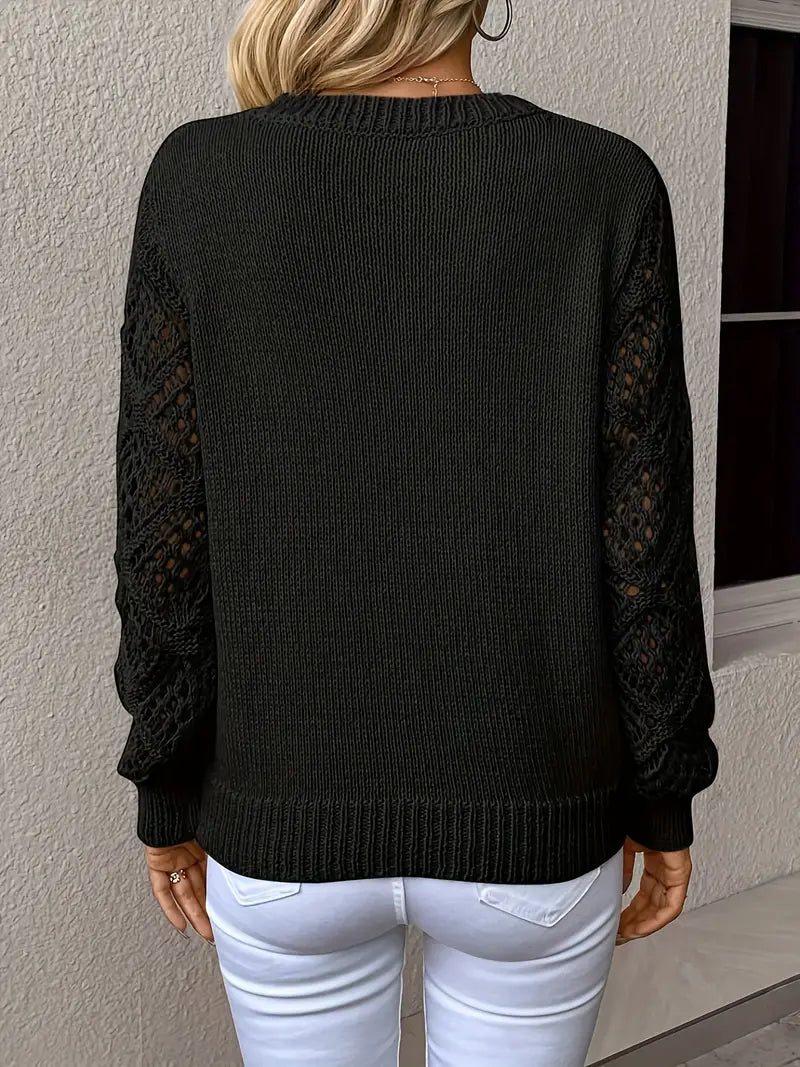 Luxuriöser Gerippter Strickpullover für Frauen Mivona