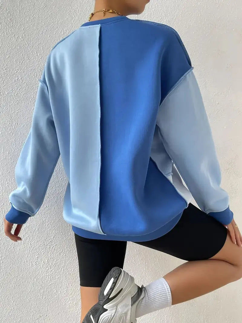 Color-Block-Sweatshirt mit Stylischer Passform für Damen Mivona