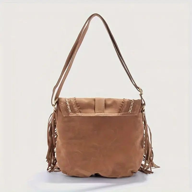 Wildleder-Schultertasche mit Zeitloser Eleganz für Damen Mivona