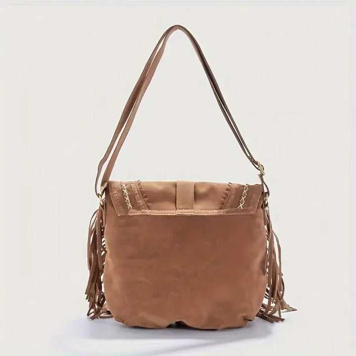 Wildleder-Schultertasche mit Zeitloser Eleganz für Damen Mivona