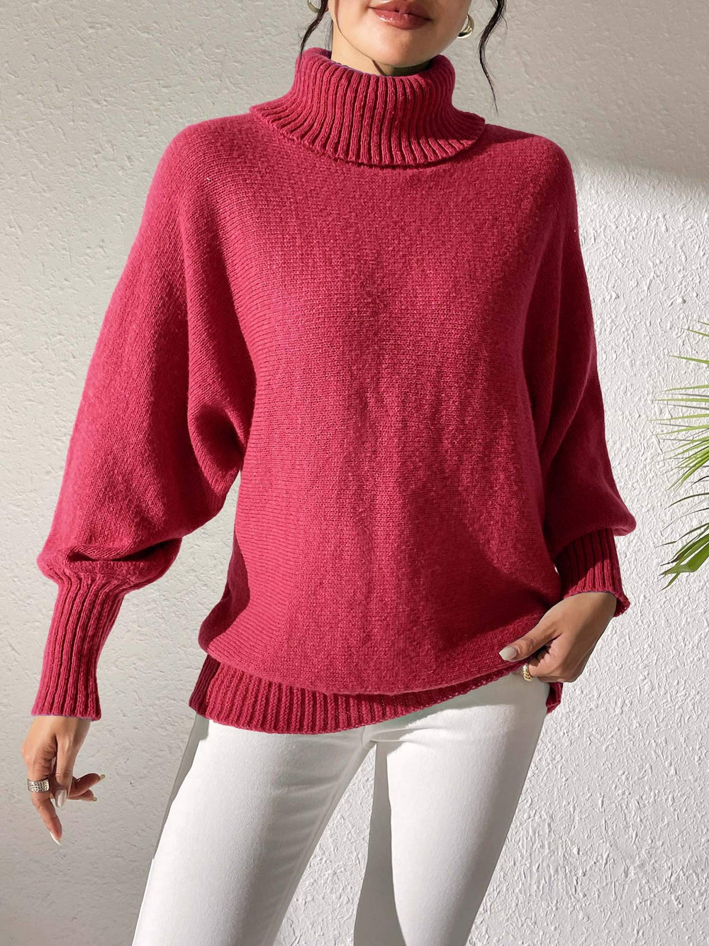 Luxuriöser Rollkragenpullover Für Frauen Mivona