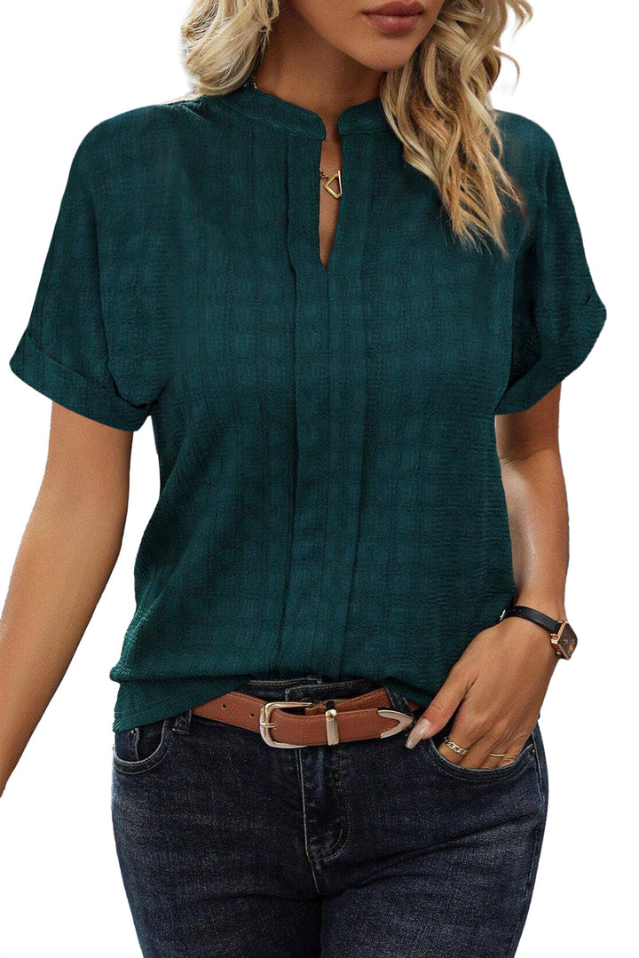 Leichte Bluse mit Knopfleiste und klassischem Charme Für Frauen Mivona
