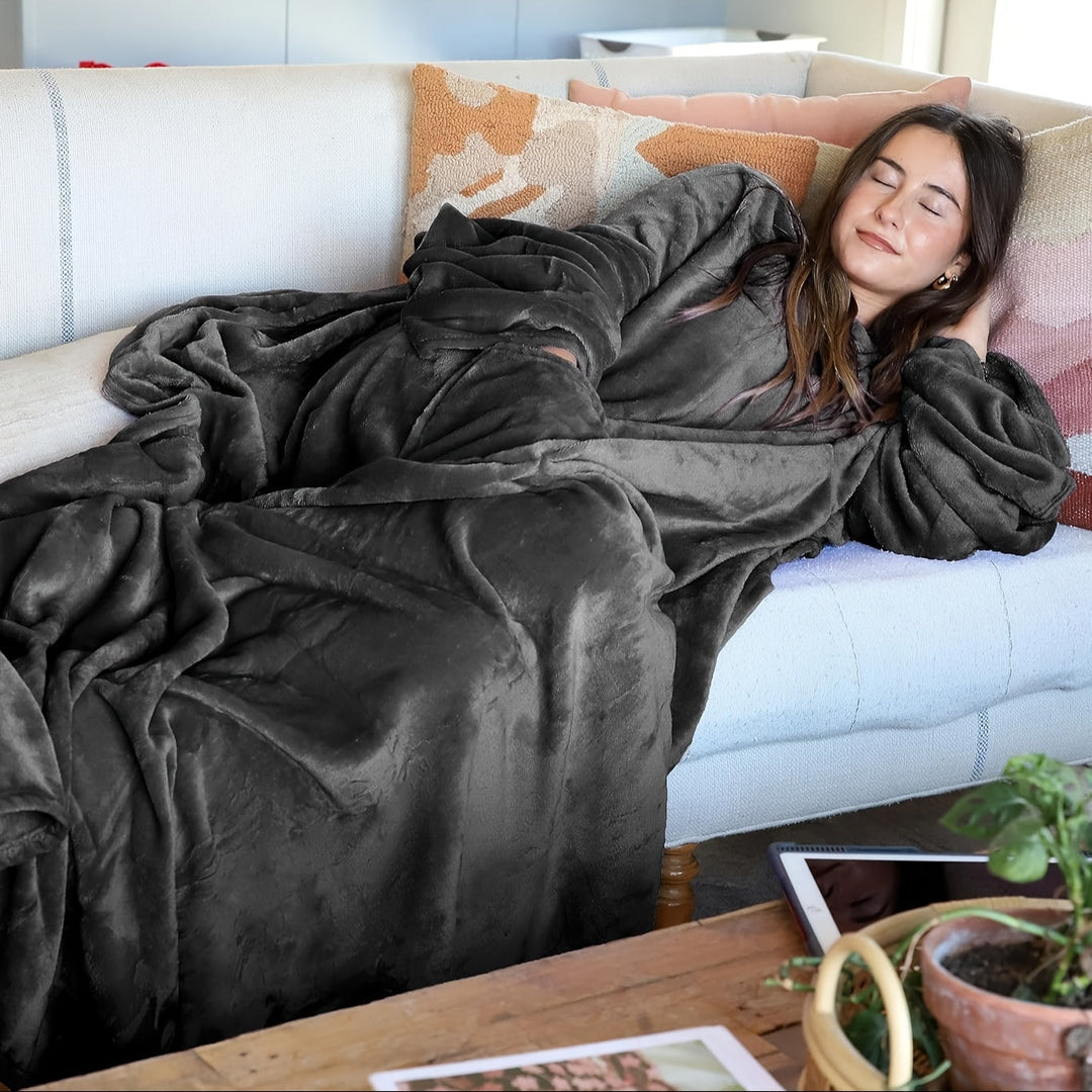 Tragbare Fleece-Decke für Wärme und Komfort Für Frauen Mivona