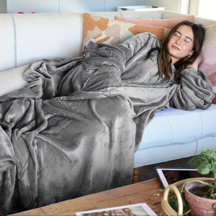Tragbare Fleece-Decke für Wärme und Komfort Für Frauen Mivona