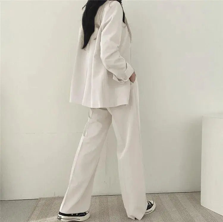 Elegantes Tailliertes Blazer und Gerade Hose Set Für Frauen Mivona
