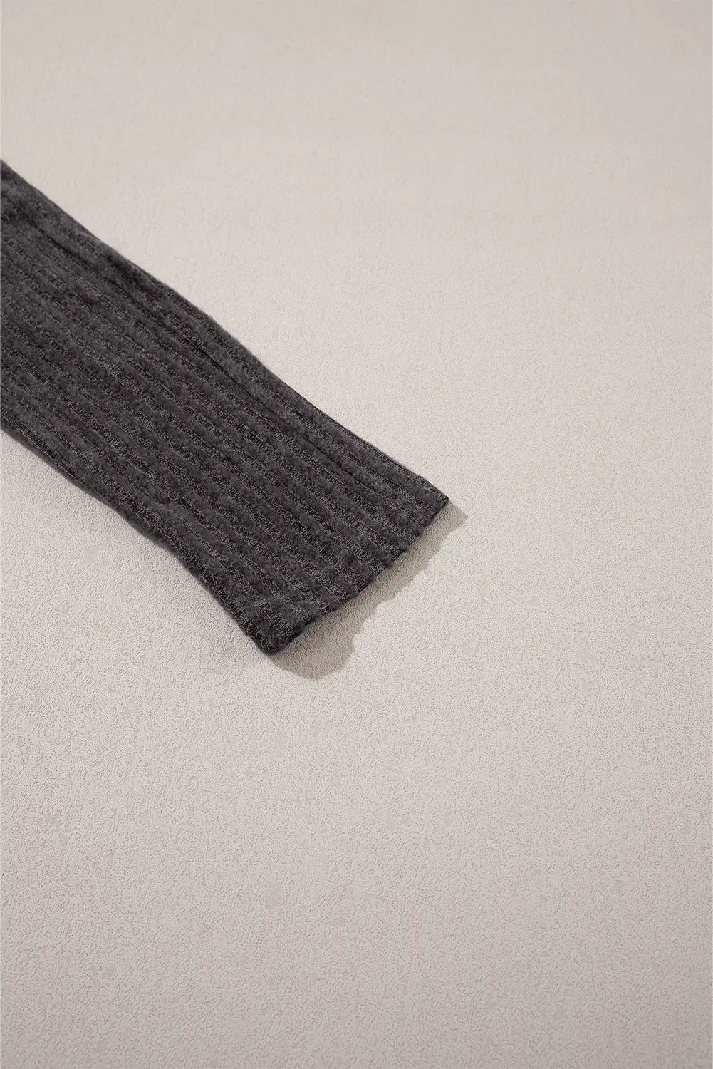 Dunkelgraue Strickleggings Mit Breitem Bund Für Frauen Mivona