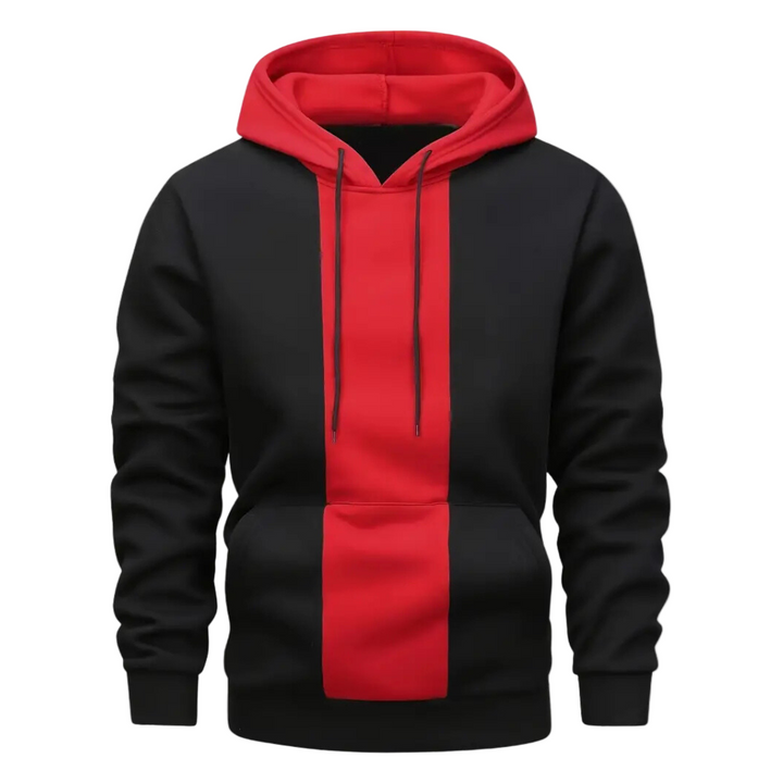 Callan | Heren tweekleurige hoodie met capuchon en trekkoord Mivona