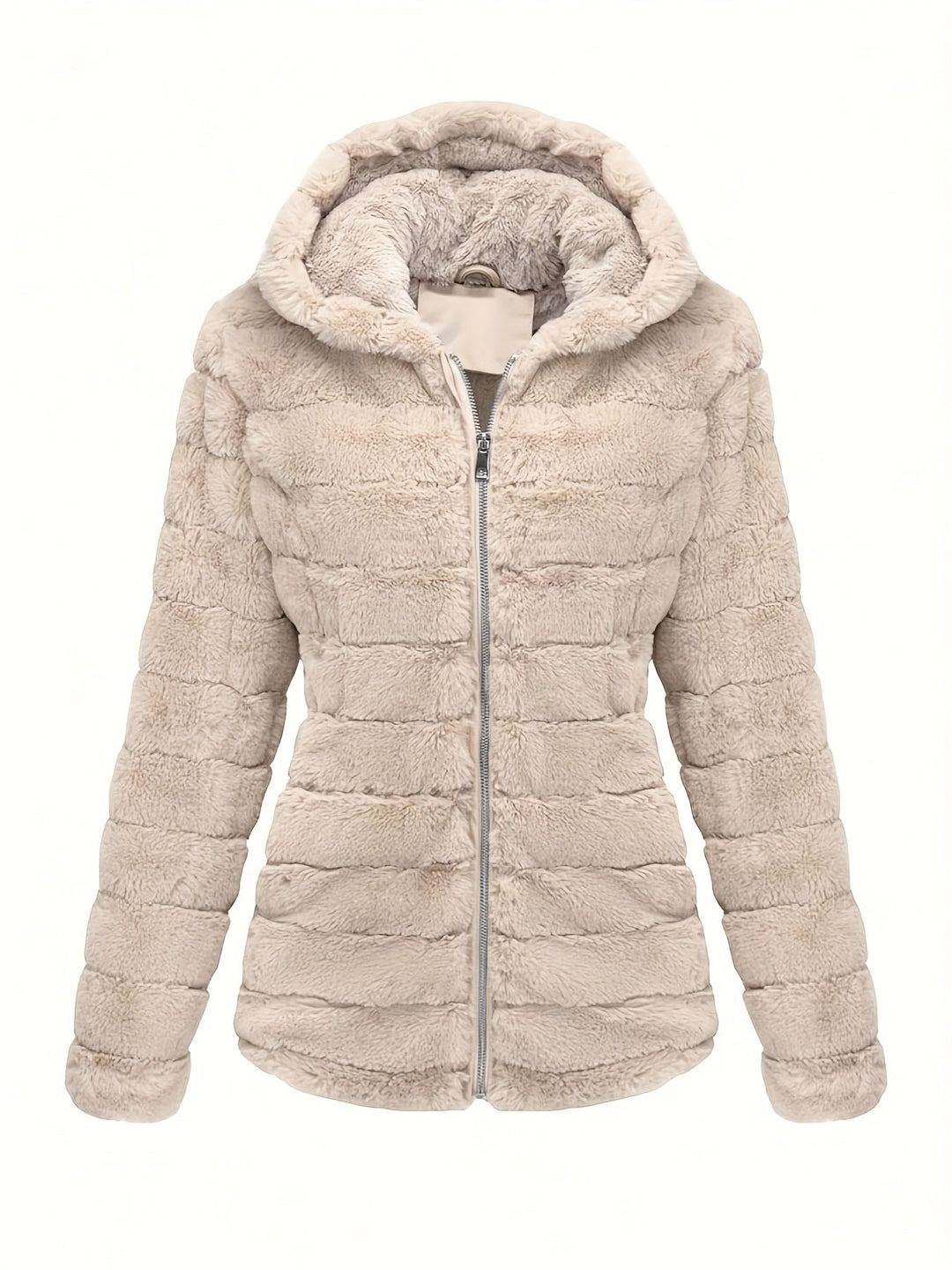 Warme Teddy-Jacke mit gemütlicher Kapuze Für Frauen Mivona