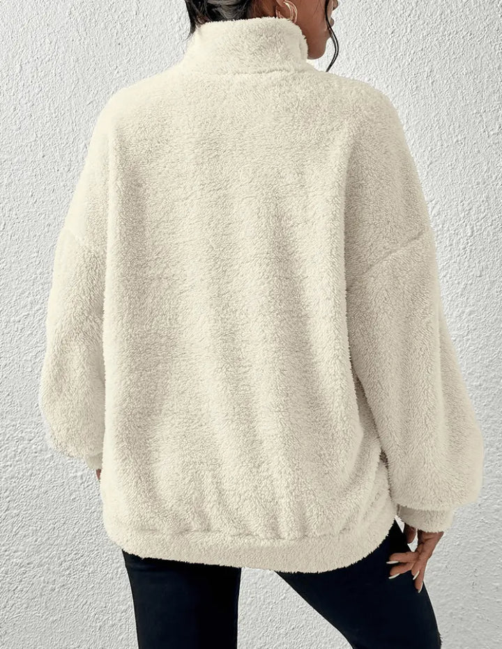Warmer Fleece-Winterpullover Für Höchsten Kälteschutz Für Frauen Mivona