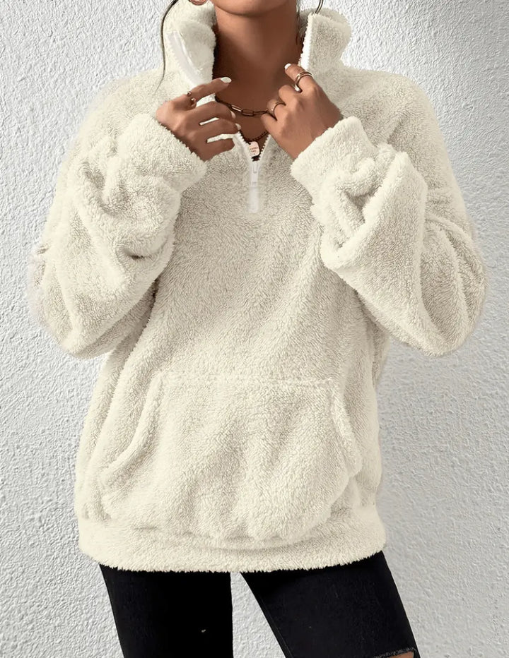 Warmer Fleece-Winterpullover Für Höchsten Kälteschutz Für Frauen Mivona