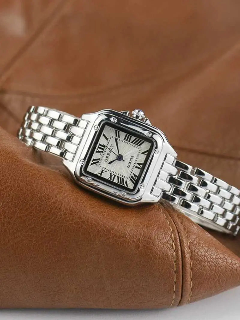 Premium-Quadrat-Quarzuhr mit elegantem Design Für Frauen Mivona