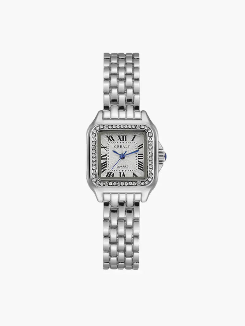 Premium-Quadrat-Quarzuhr mit elegantem Design Für Frauen Mivona