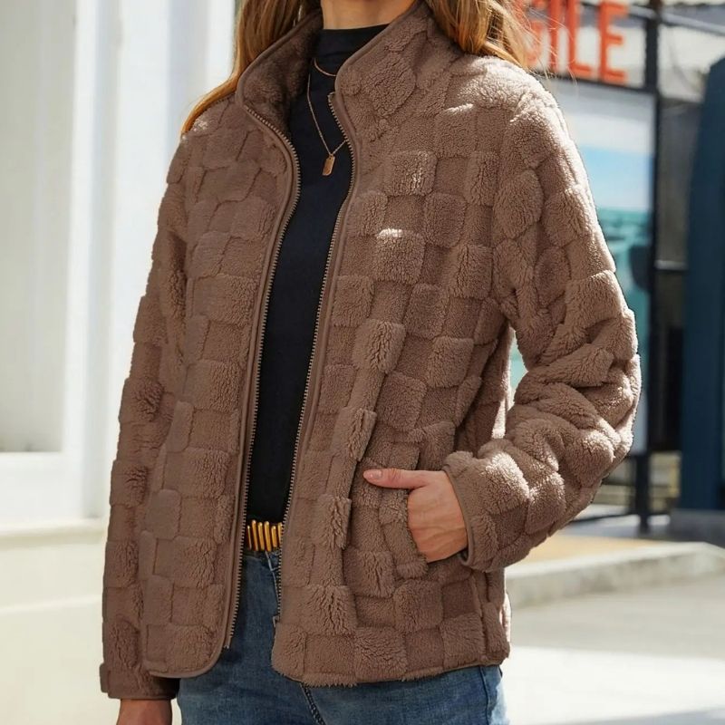 Superweiche Kurze Fleecejacke Für Gemütlichen Winterstil Für Frauen Mivona