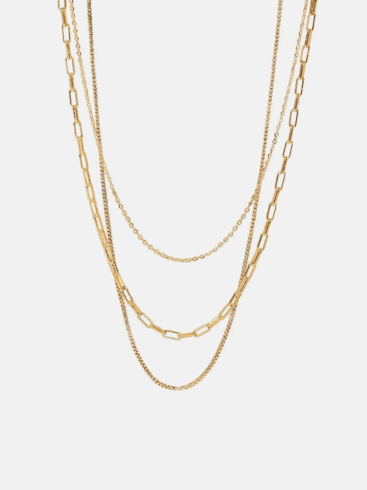 Elegante mehrschichtige Kette mit Pariser Charme für Damen Mivona