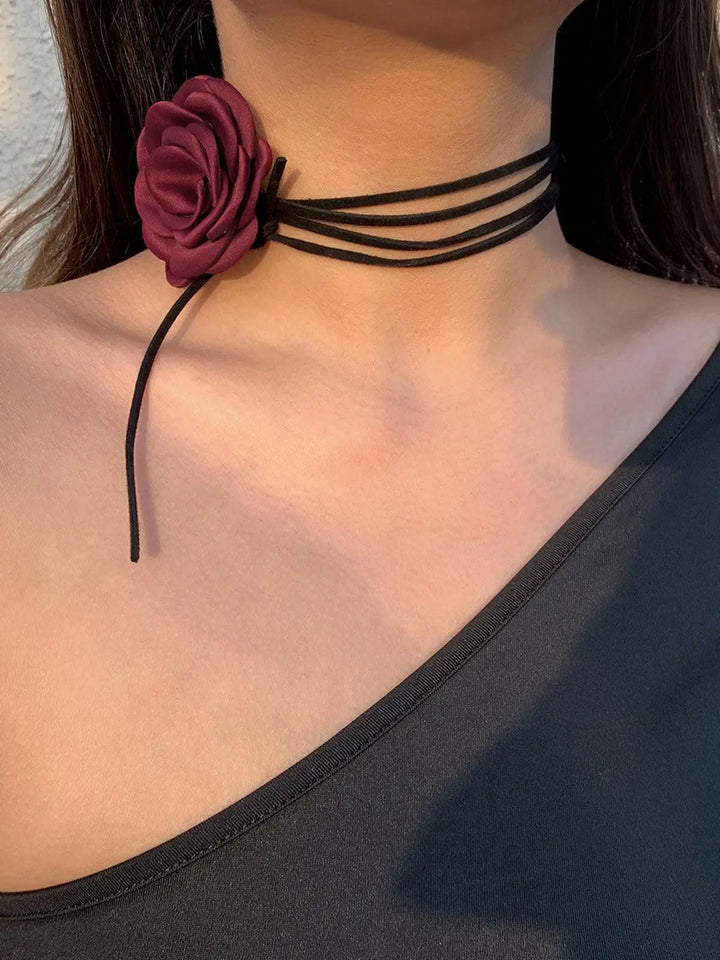 Elegante Bloem Choker Halskette für Damen Mivona
