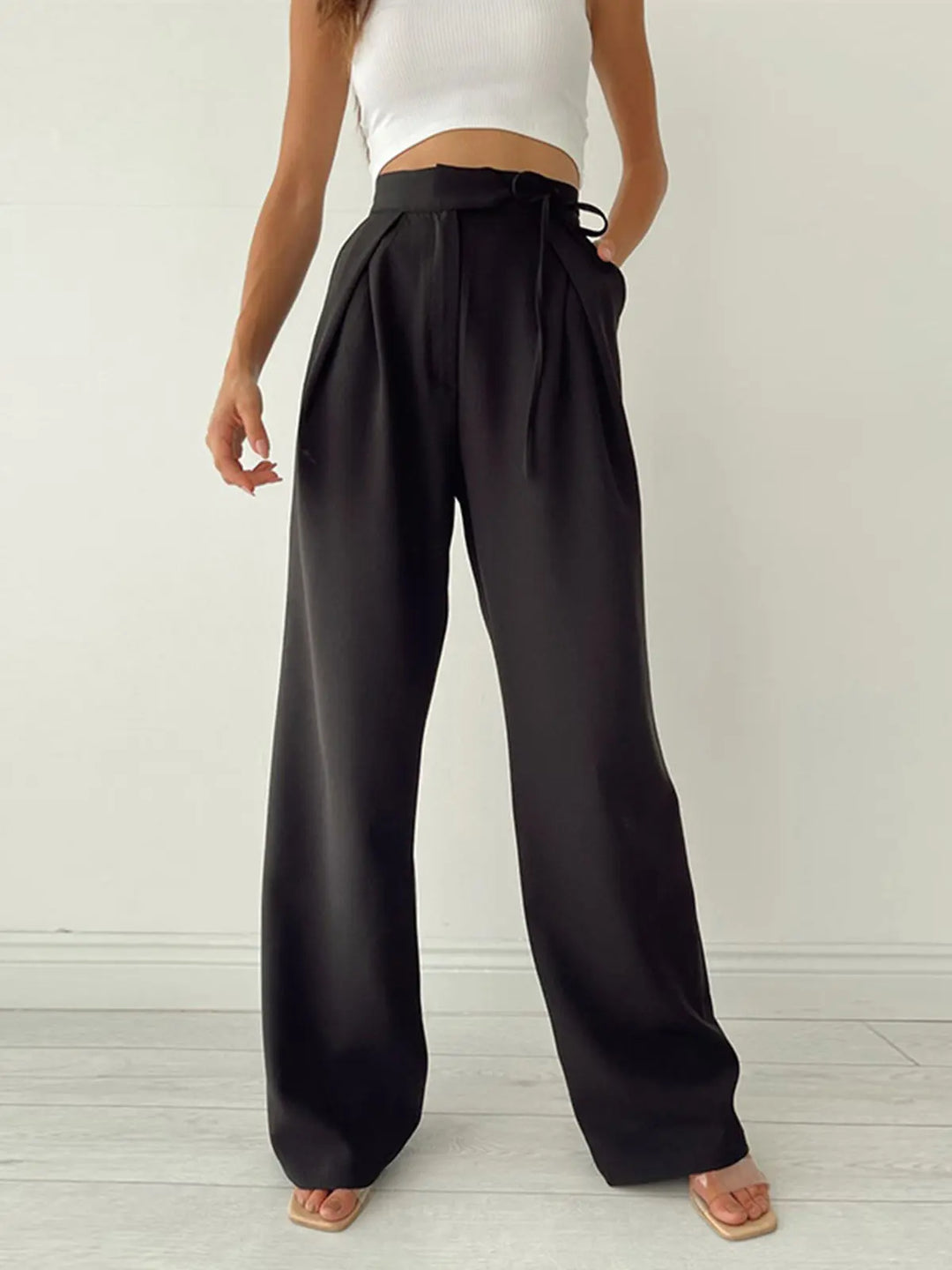 Elegante Palazzo Hose mit fließender Silhouette für Frauen Mivona