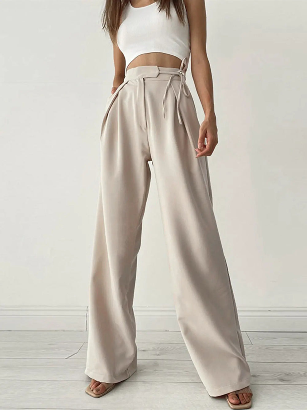 Elegante Palazzo Hose mit fließender Silhouette für Frauen Mivona