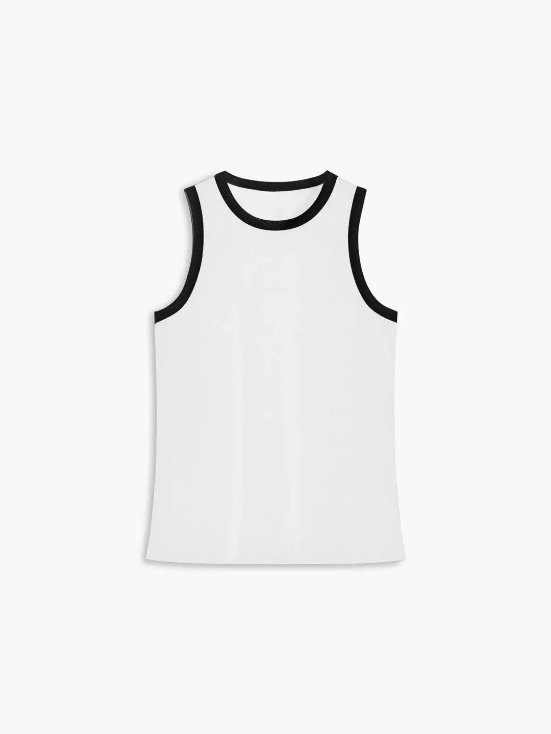 Elegantes Tanktop mit Weißer Paspelierung Für Frauen Mivona