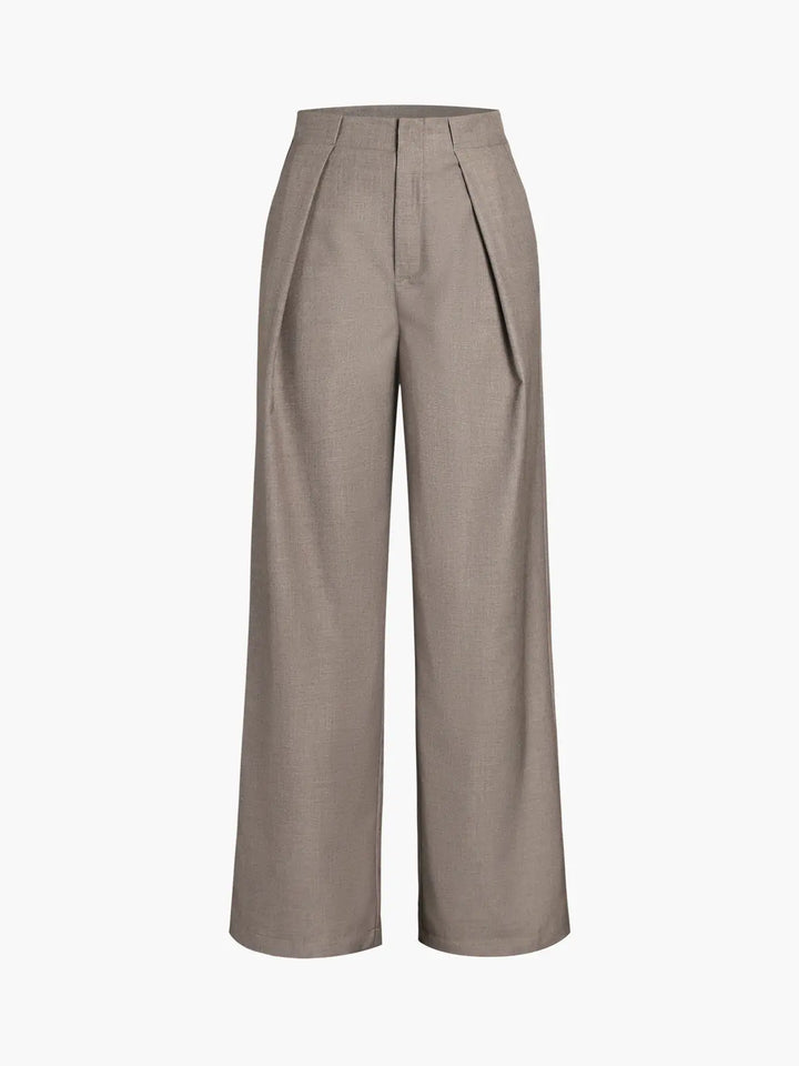 Elegante Stoffhose mit geradem Bein und praktischen Taschen für Frauen Mivona
