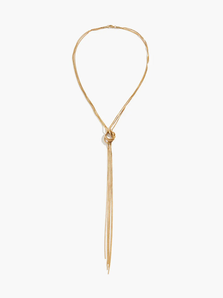 Kurze Halskette mit eleganter Quaste für Damen Mivona