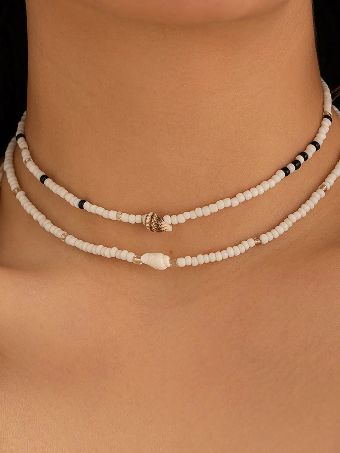 Strand Vibe-Shell Kette mit natürlichem Charme für Damen Mivona