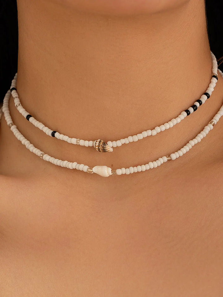 Strand Vibe-Shell Kette mit natürlichem Charme für Damen Mivona