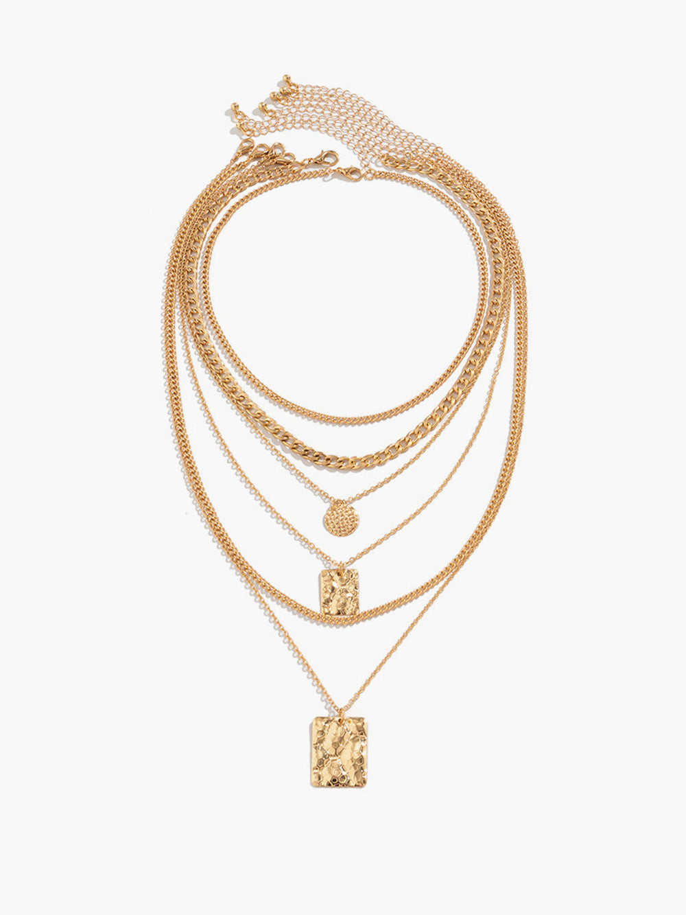 Mehrschichtige goldene Halskette mit Chic Design für Damen Mivona
