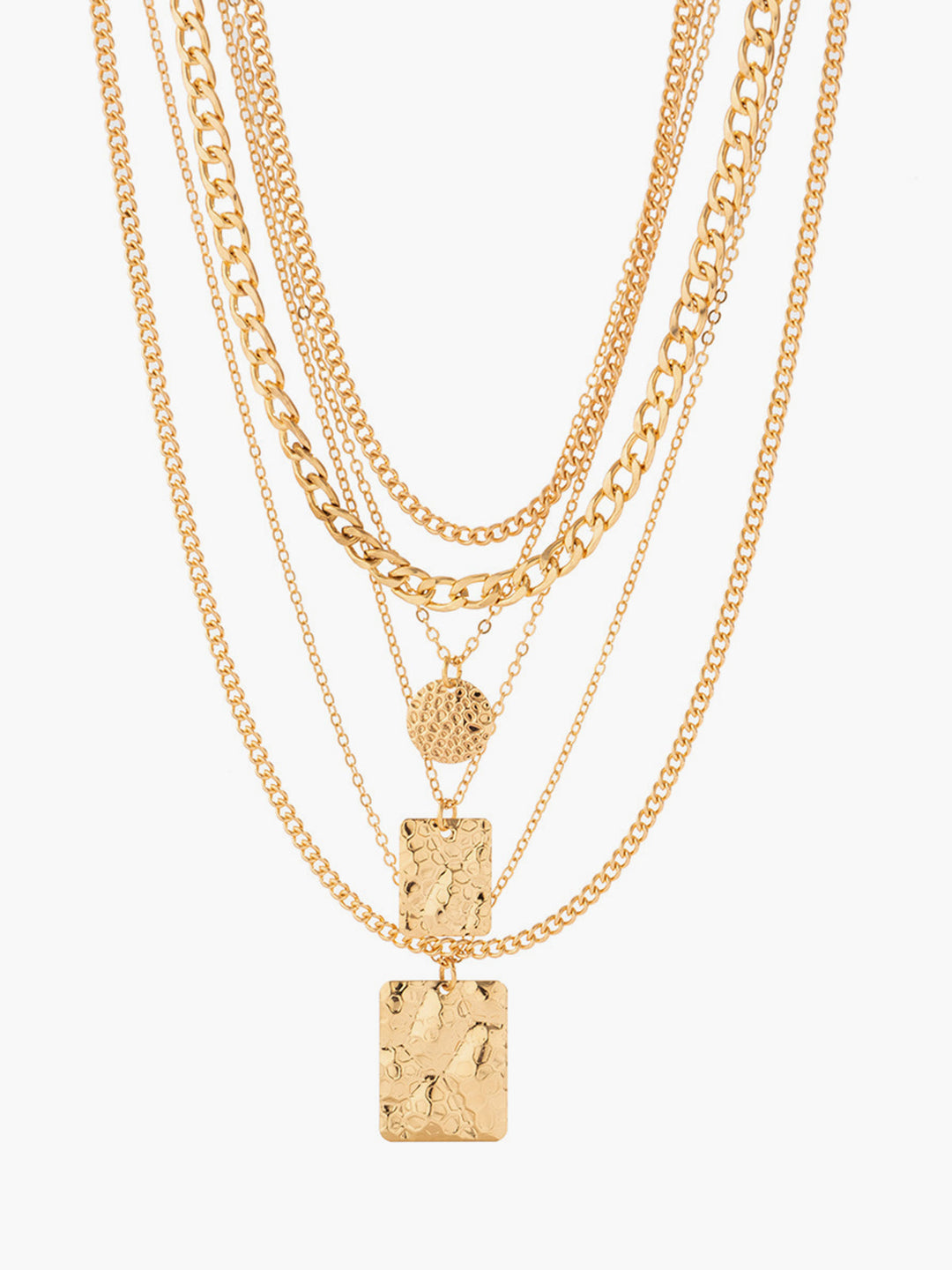 Mehrschichtige goldene Halskette mit Chic Design für Damen Mivona