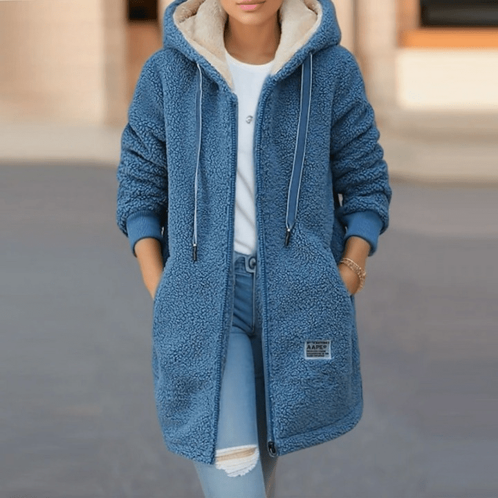 Gemütliche Fleece-Winterjacke Mit Kapuze Für Ultimative Wärme Für Frauen Mivona