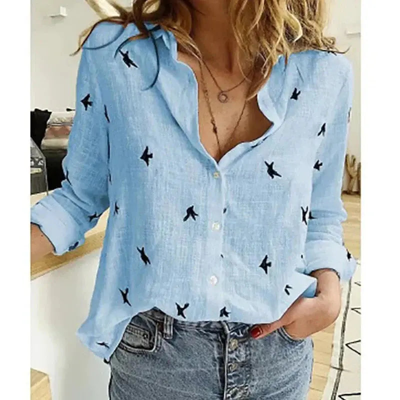 Zeitlose Raffinesse in einer Eleganten Leinenbluse für Damen Mivona